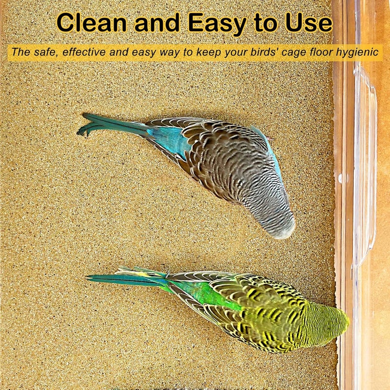 SX Gravel Paper for Bird Cage 10-Pack 11” x 17” Gravel Liner Paper Sand Sheets Bird Cage Liners - Image 2